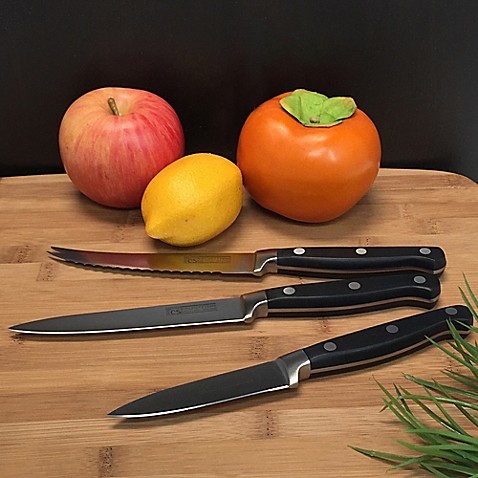 SANDEWILY Kitchen Knife Set,Professional Chef Knife Set & Sharpening Rod,HC  Germany Stainless Steel Meat Cutting Knife,3PCS Sharp Cutlery Sharp Japane  for Sale in Sanford, FL - OfferUp