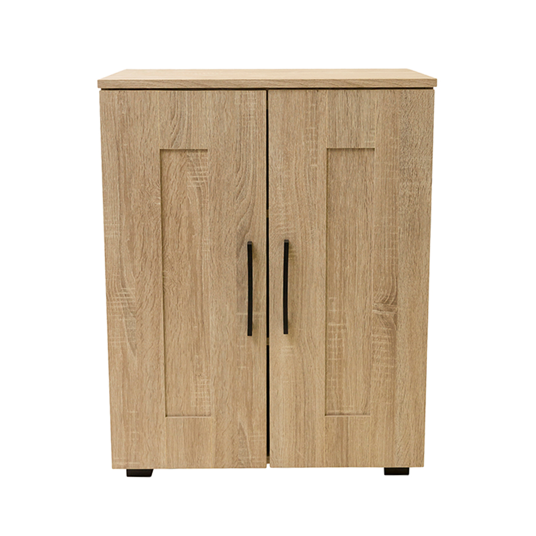 Display Storage Cabinet Low Line Cupboard Organiser Shelf Multipurpose Oak White Ebay