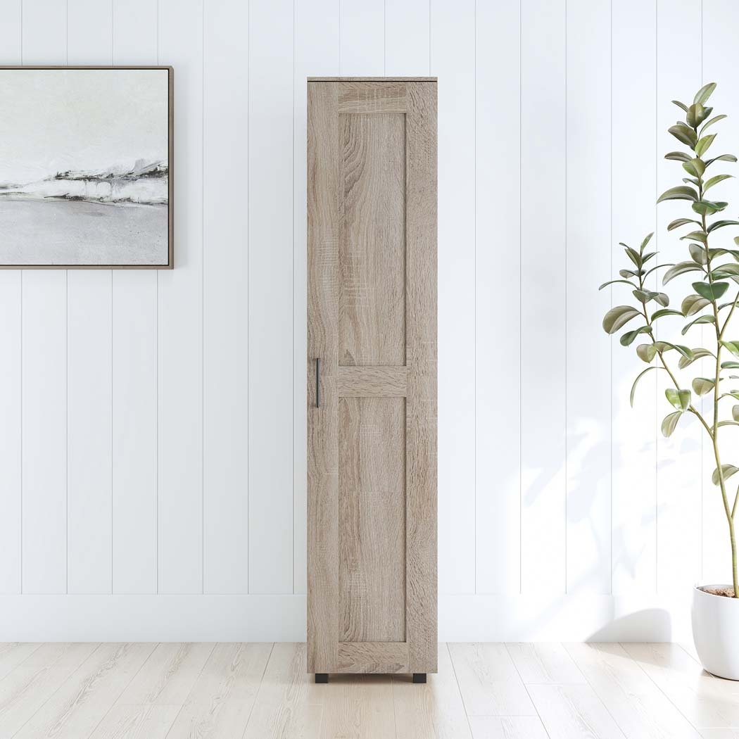   Montreal Cupboard Single Door Tall - Light Sonoma Oak