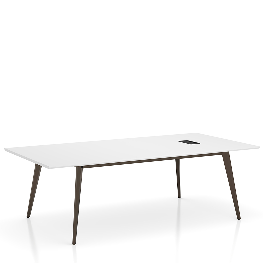 Esma 2.4m Meeting Table White and Grey