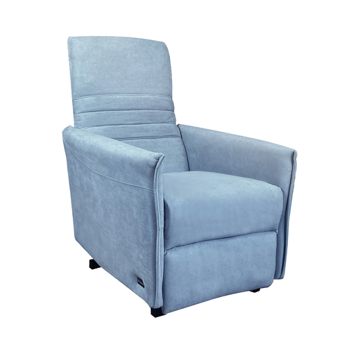 Perth Pushback Recliner Chair Blue